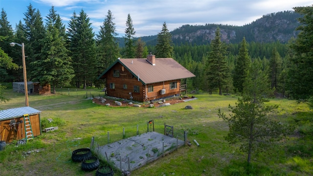 630 Tally Lake Rd, Whitefish, MT 59937 - view from above of property with a mountainous background