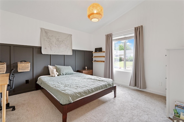 301 Buttercup Loop, Kalispell, MT 59901 - bedroom with lofted ceiling and light carpet