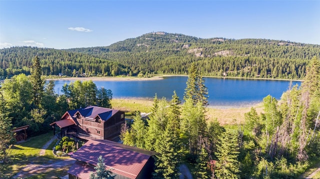 2755 US Highway 93 W, Whitefish, MT 59937 - water view featuring a heavily wooded area