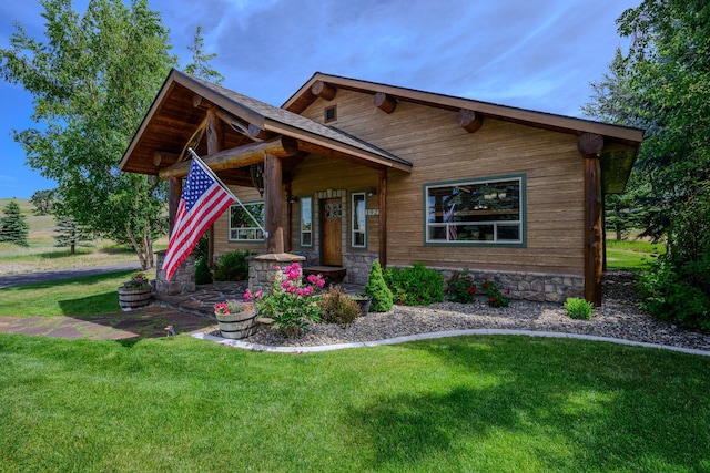 192 Leonard Ln, Eureka, MT 59917 - view of front of property with a front yard
