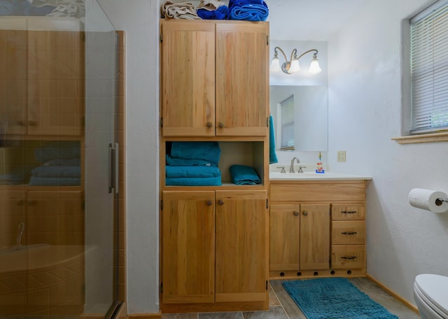 192 Leonard Ln, Eureka, MT 59917 - full bath with a stall shower and vanity
