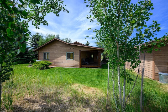 192 Leonard Ln, Eureka, MT 59917 - back of property featuring a yard