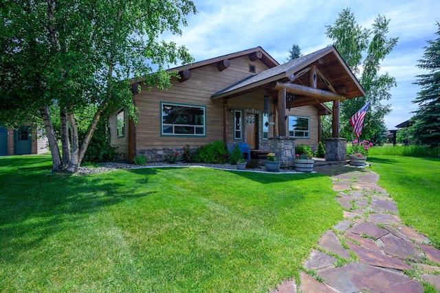 192 Leonard Ln, Eureka, MT 59917 - view of front of home featuring a front yard