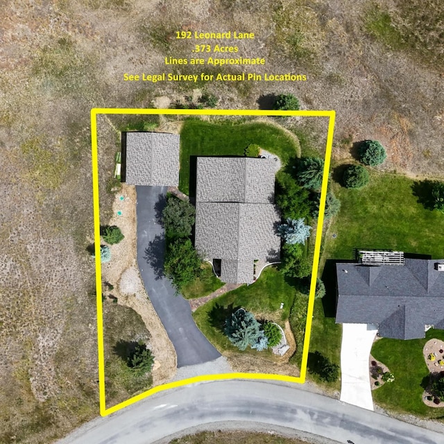 192 Leonard Ln, Eureka, MT 59917 - aerial overview of property's location featuring property parcel outlined