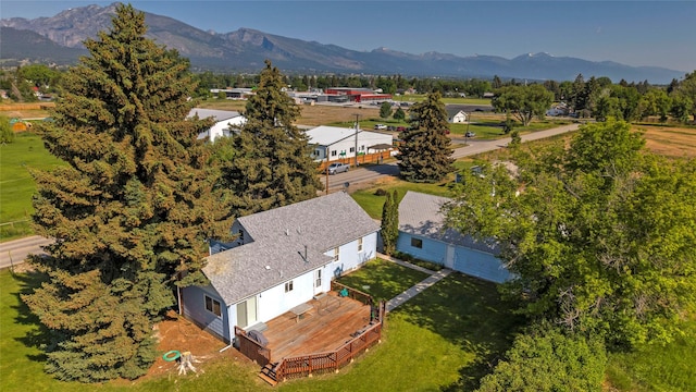 232 Kurtz Ln, Hamilton, MT 59840 - view from above of property with a mountainous background