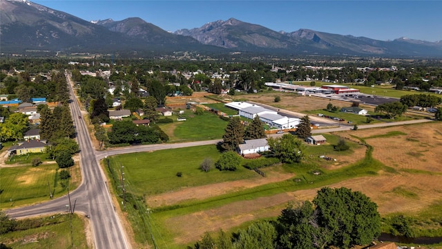 232 Kurtz Ln, Hamilton, MT 59840 - aerial view of property and surrounding area featuring a mountain backdrop