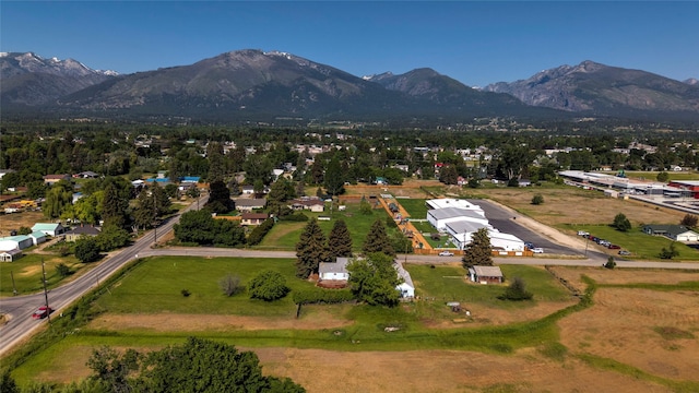 232 Kurtz Ln, Hamilton, MT 59840 - aerial overview of property's location with a mountainous background