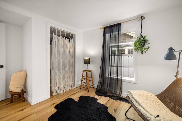 438 Somers Ave, Whitefish, MT 59937 - sitting room featuring hardwood / wood-style flooring