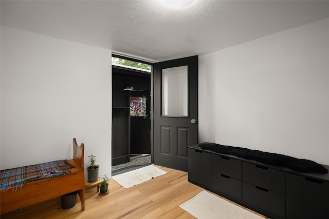 438 Somers Ave, Whitefish, MT 59937 - entryway with light wood-style flooring and a textured ceiling