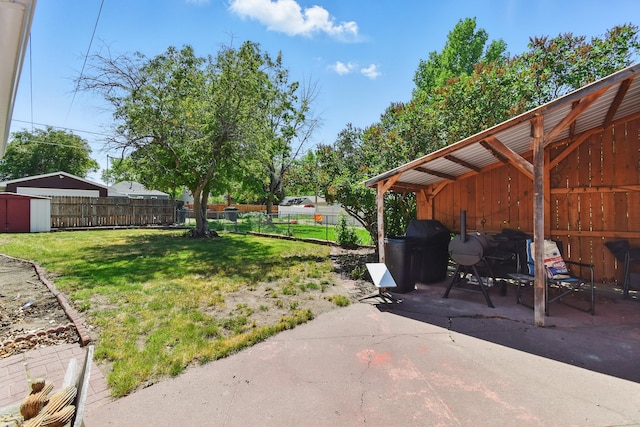 3120 1st Ave N, Great Falls, MT 59401 - fenced backyard featuring a patio area