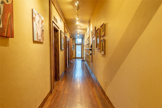 439 Osborn Ave Unit 115, Bigfork, MT 59911 - hall with dark wood-style flooring