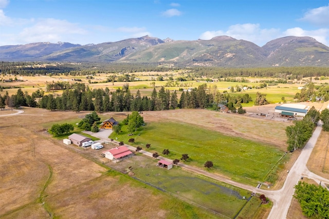 487 Hudson Ln, Victor, MT 59875 - aerial view of sparsely populated area featuring mountains