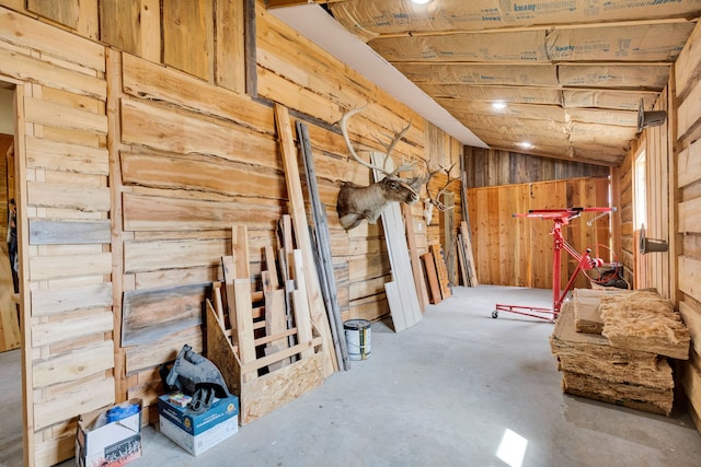 109 Como Vista Ln, Hamilton, MT 59840 - below grade area with wooden walls
