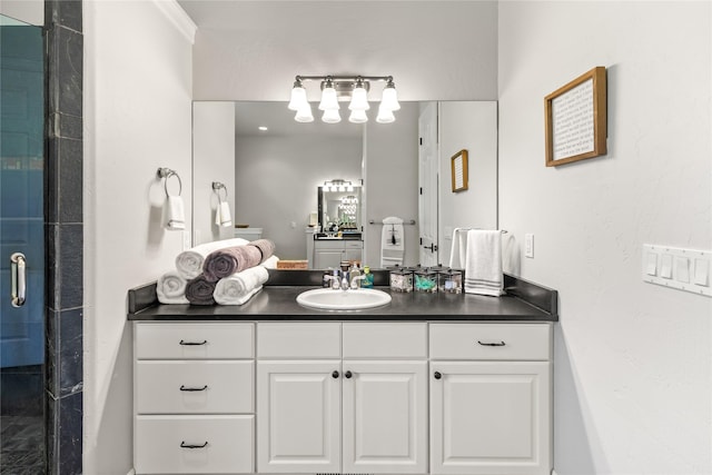 20245 Swan View Rd, Rollins, MT 59931 - bathroom with a shower stall and vanity
