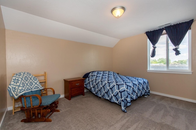 618 W Adams St, Three Forks, MT 59752 - carpeted bedroom featuring baseboards and lofted ceiling