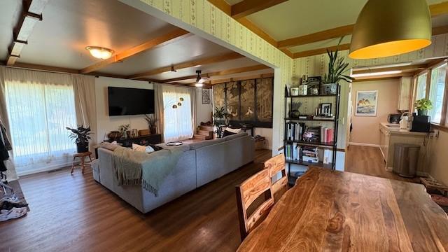 415 W 3rd St, Whitefish, MT 59937 - living area featuring wood finished floors