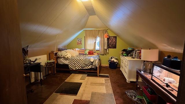 415 W 3rd St, Whitefish, MT 59937 - bedroom with lofted ceiling