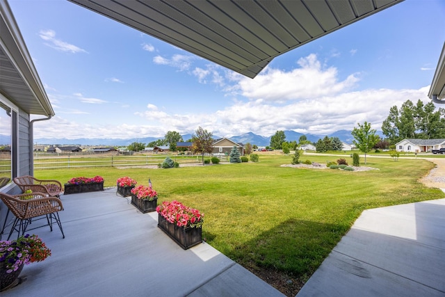 4460 Sunburst Ln, Stevensville, MT 59870 - view of green lawn with a mountain view