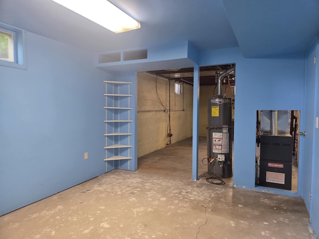 3017 5th Ave N, Great Falls, MT 59401 - below grade area with gas water heater and heating unit