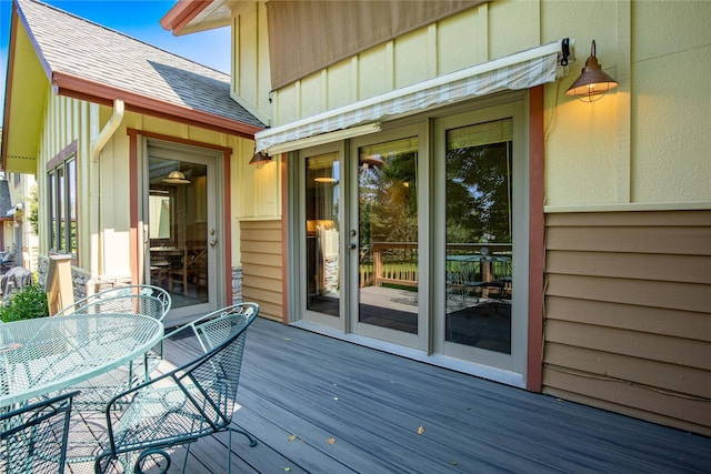 103 Crescent Lndg, Polson, MT 59860 - wooden deck featuring outdoor dining area
