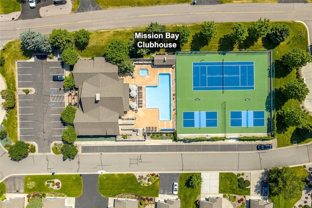 103 Crescent Lndg, Polson, MT 59860 - bird's eye view of a pool