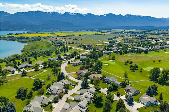 103 Crescent Lndg, Polson, MT 59860 - aerial view of residential area with a water and mountain view