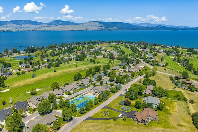 103 Crescent Lndg, Polson, MT 59860 - drone / aerial view of a water and mountain view