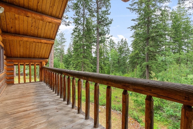 581 Timber Trl, Stevensville, MT 59870 - view of deck