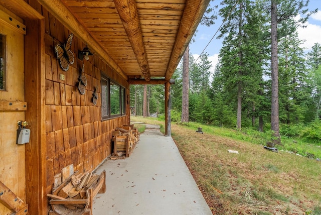 581 Timber Trl, Stevensville, MT 59870 - view of patio / terrace