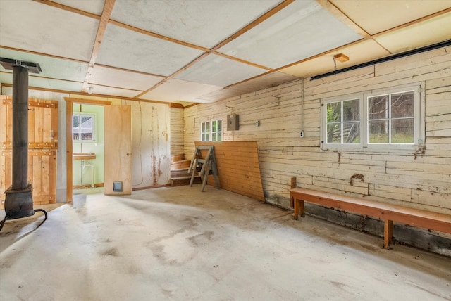 581 Timber Trl, Stevensville, MT 59870 - basement with plenty of natural light and wood walls