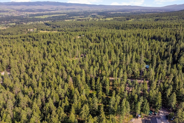 581 Timber Trl, Stevensville, MT 59870 - bird's eye view of a heavily wooded area and mountains