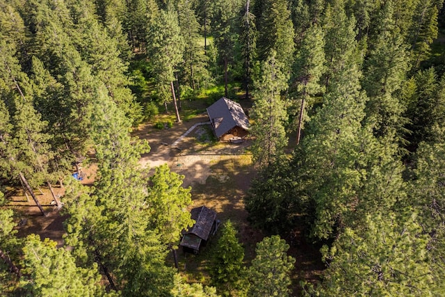581 Timber Trl, Stevensville, MT 59870 - view from above of property with a forest