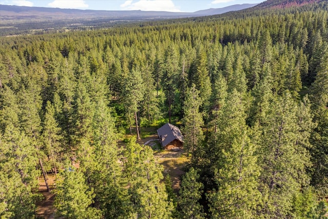 581 Timber Trl, Stevensville, MT 59870 - aerial view of a heavily wooded area and mountains