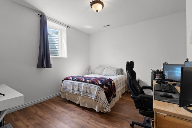 451 Creston Hatchery Rd, Kalispell, MT 59901 - bedroom with a desk and wood finished floors