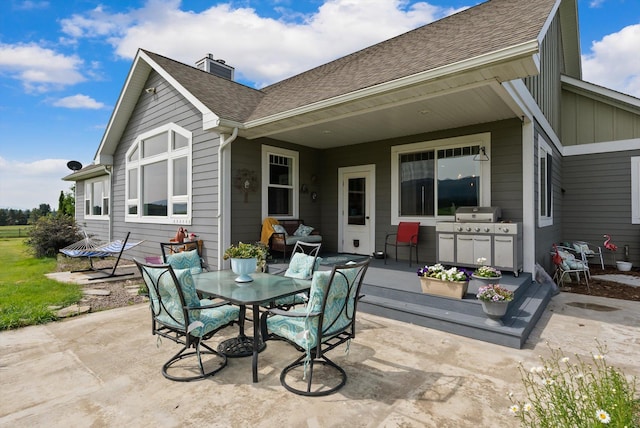 451 Creston Hatchery Rd, Kalispell, MT 59901 - view of patio with outdoor dining space and grilling area