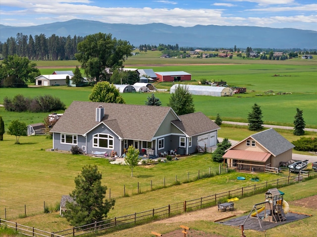 451 Creston Hatchery Rd, Kalispell, MT 59901 - aerial view of sparsely populated area featuring mountains