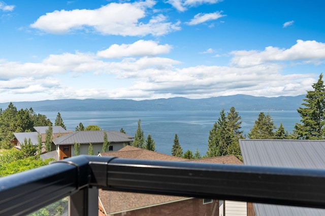 211 Whisper Ridge Dr, Bigfork, MT 59911 - water view with a mountain backdrop