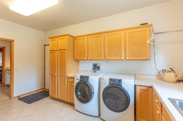 286 Arbour Dr W, Kalispell, MT 59901 - washroom with independent washer and dryer and cabinet space