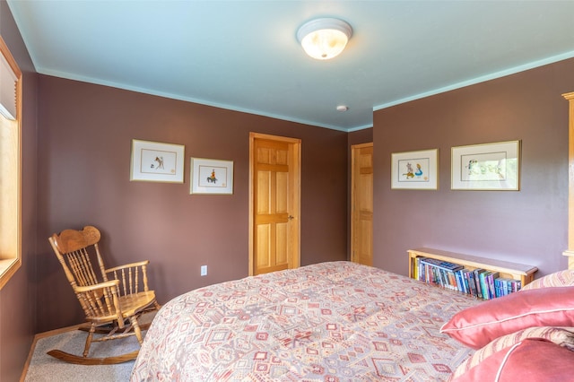 286 Arbour Dr W, Kalispell, MT 59901 - carpeted bedroom featuring crown molding