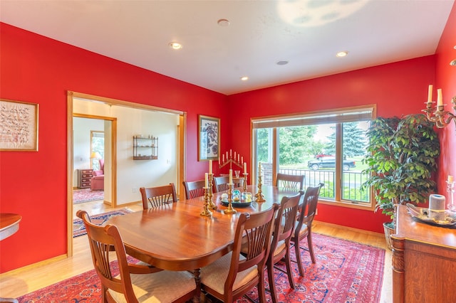 286 Arbour Dr W, Kalispell, MT 59901 - dining area featuring light wood-style flooring and recessed lighting