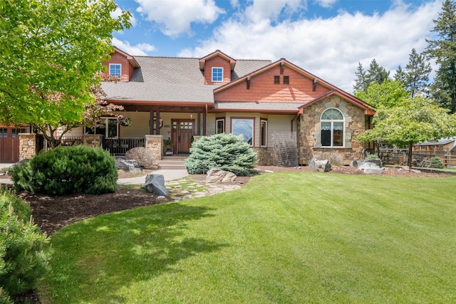 9995 Obrien Creek Rd, Missoula, MT 59804 - craftsman house with stone siding and covered porch