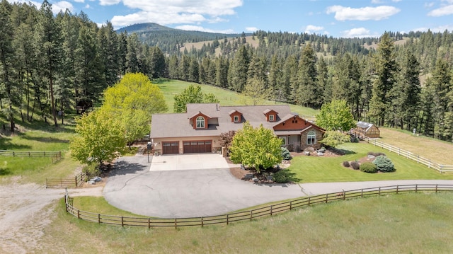 9995 Obrien Creek Rd, Missoula, MT 59804 - view of rural area with a forest and a mountain backdrop