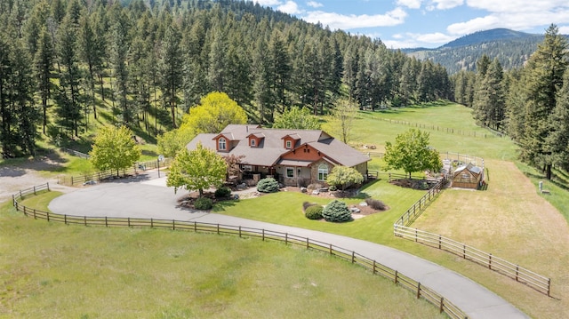 9995 Obrien Creek Rd, Missoula, MT 59804 - aerial view of sparsely populated area with a forest and a mountainous background
