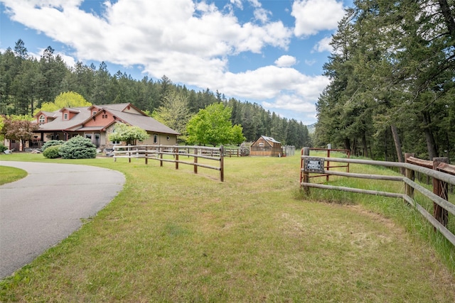 9995 Obrien Creek Rd, Missoula, MT 59804 - view of yard featuring a wooded view