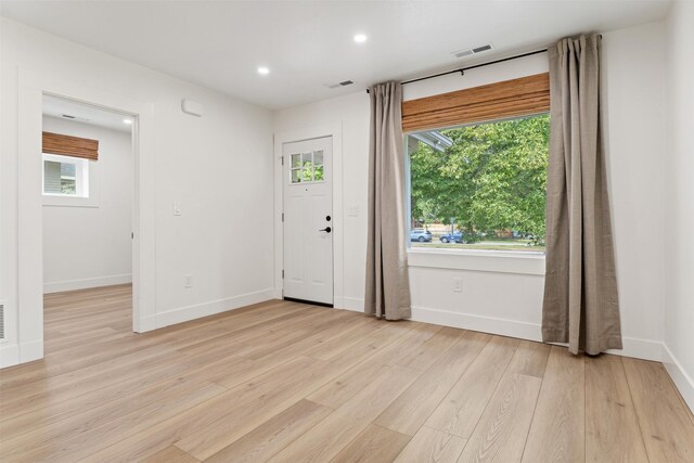 632 Stephens Ave, Missoula, MT 59801 - foyer with light wood finished floors and recessed lighting