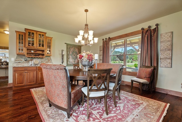 3 Antelope Ct, Clancy, MT 59634 - dining room with a chandelier and dark wood-type flooring