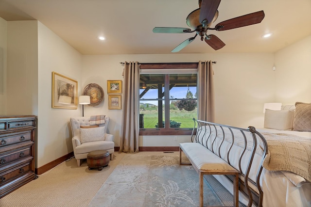 3 Antelope Ct, Clancy, MT 59634 - carpeted bedroom with recessed lighting and ceiling fan