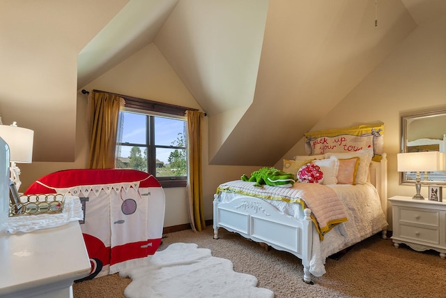 3 Antelope Ct, Clancy, MT 59634 - bedroom featuring vaulted ceiling and carpet floors