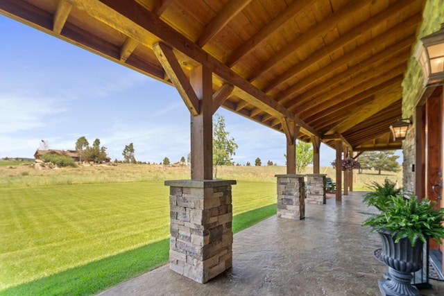 3 Antelope Ct, Clancy, MT 59634 - view of patio / terrace with a rural view
