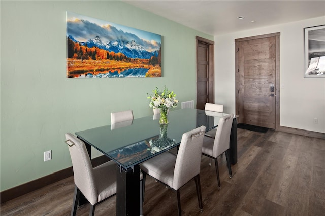311E Akers Ln Unit E, Whitefish, MT 59937 - dining area with wood finished floors and recessed lighting